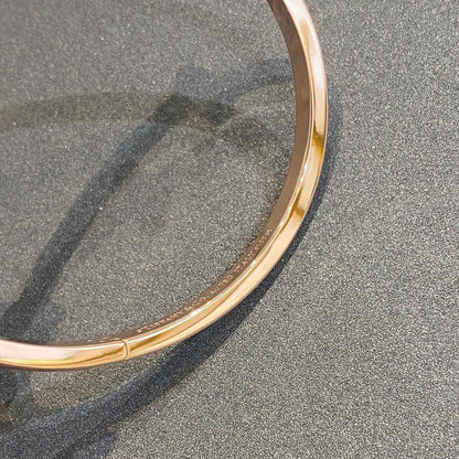 T Bangle Diamond Cut Bracelet