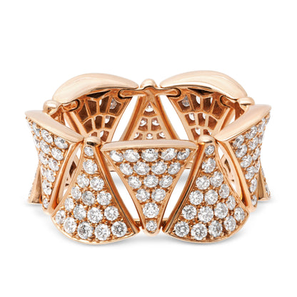 Diva's Dream Gold Ring Diamond Cut