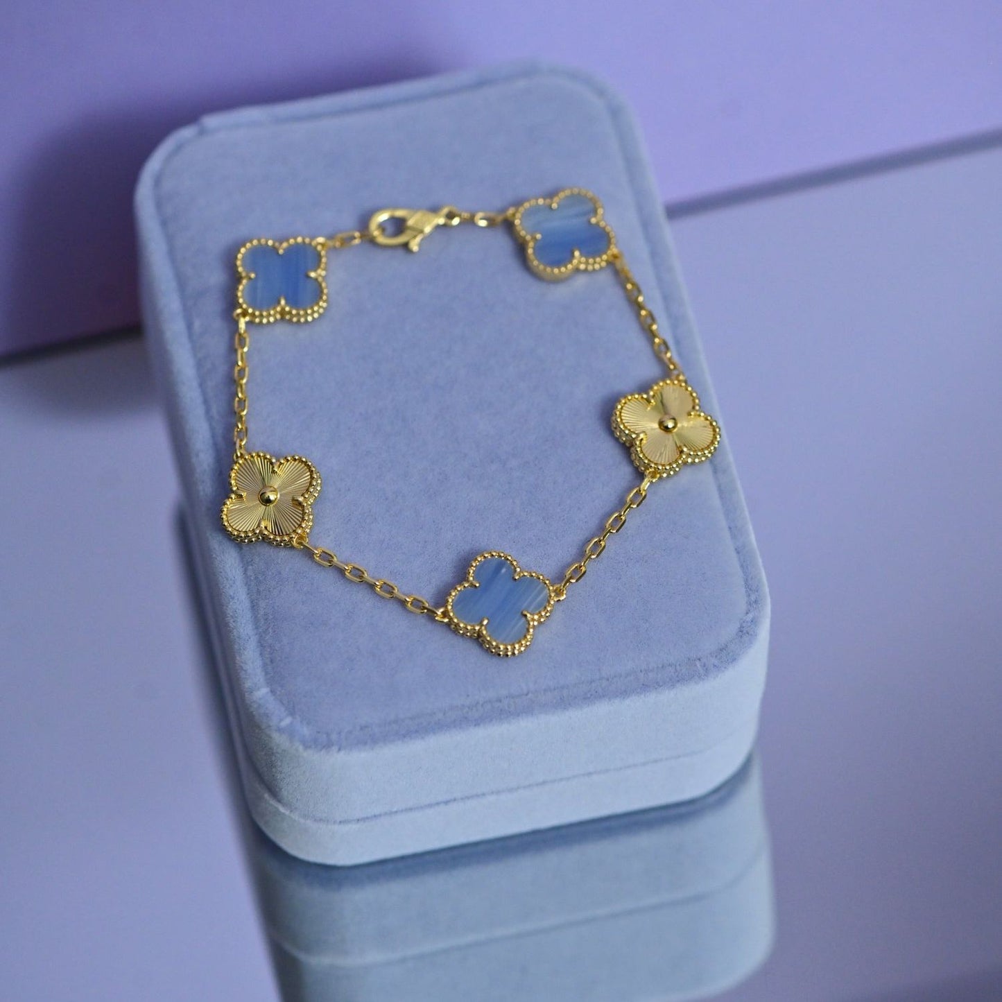 Violet And Gold Bracelet