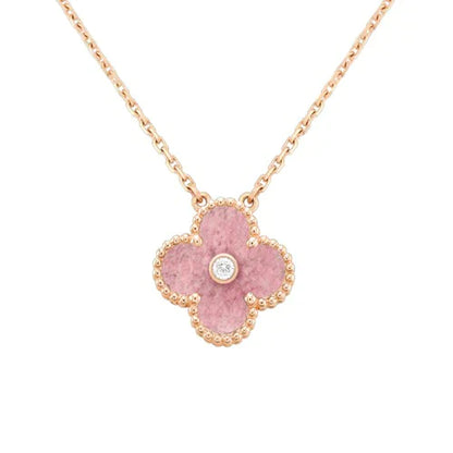 Clover Necklace w/ Diamond cut