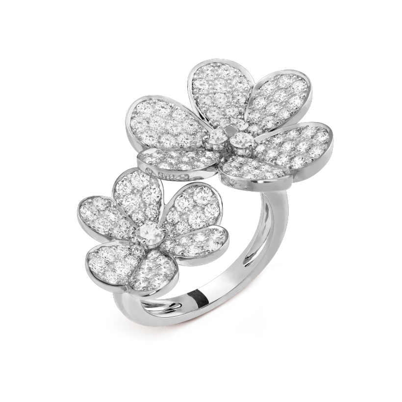 Frivole Between Finger Ring w/ Diamond Cut