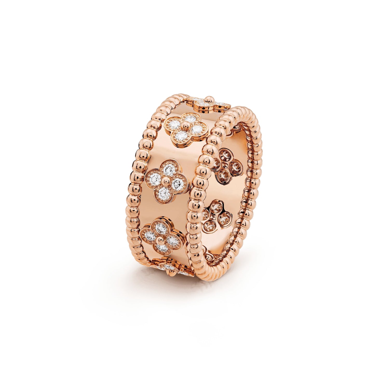 Clover Diamond Cut Ring