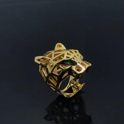 Leopard Head Rings